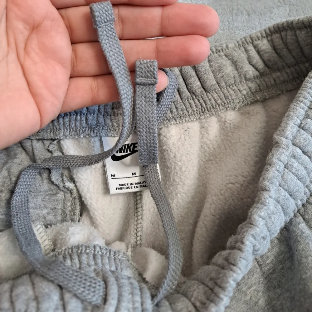 Nike Spartan Basketball Fleece Pants Mens Sz Medium Gray Jogger Sweatpants Logo - Picture 7 of 16